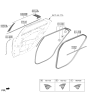 Diagram for 2025 Kia Niro Door Moldings - 83860AT010