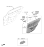 Diagram for 2026 Kia Niro Power Window Switch - 93581AT000