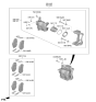 Diagram for Kia Niro EV Brake Caliper - 58180AOA00