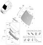 Diagram for 2025 Kia Niro Windshield - 86111AT290
