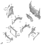 Diagram for 2026 Kia Niro EV Radiator Support - 64101AO000