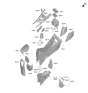 Diagram for Kia Niro EV Automatic Transmission Shift Levers - 467W0AO300