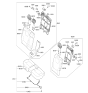 Diagram for Kia Niro EV Seat Cover - 89160AO100AUZ