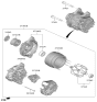 Diagram for 2024 Kia Sorento Alternator Case Kit - 373302S200