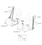 Diagram for Kia K5 Seat Belt - 88830L3000WK