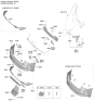 Diagram for 2023 Kia K5 Bumper - 86610L3000