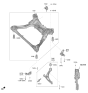 Diagram for 2022 Kia K5 Front Cross-Member - 62405L0000