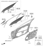 Diagram for 2022 Kia K5 Window Run - 82541L3000