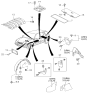 Diagram for Kia Sportage Mud Flaps - 0K01951845