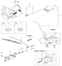 Diagram for 1998 Kia Sportage Wiper Blade - MDX5167330