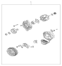 Diagram for 1998 Kia Sportage Alternator - 0K01118300C