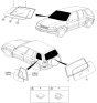 Diagram for 1997 Kia Sportage Windshield - 0K01963901G