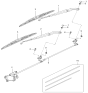 Diagram for 1998 Kia Sportage Wiper Blade - MDX5067330A