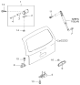 Diagram for 1999 Kia Sportage Door Lock Actuator - 0K08B62310