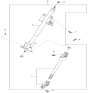 Diagram for 1997 Kia Sportage Steering Shaft - 0K01232090E