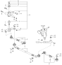 Diagram for 2001 Kia Sportage Idler Arm - 0K01132320B