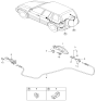 Diagram for 1998 Kia Sportage Fuel Door - 0K01142410