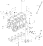 Diagram for 2002 Kia Sportage Dipstick - 0K01A10450E