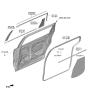 Diagram for Kia Carnival Weather Strip - 83241R0000