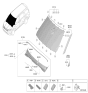 Diagram for 2022 Kia Carnival Windshield - 86110R0471