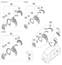 Diagram for Kia Carnival Car Mirror - 87620R0600