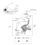 Diagram for 2022 Kia Carnival Washer Reservoir - 98610R0100