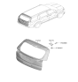 Diagram for Kia Carnival Liftgate Hinge - 72910R0000