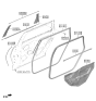 Diagram for Kia EV9 Weather Strip - 83165DO000