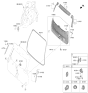 Diagram for Kia EV9 Tailgate Lock - 818L0DO100