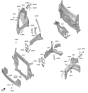 Diagram for Kia EV9 Radiator Support - 64101DO000
