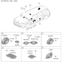 Diagram for Kia EV9 Car Speakers - 96340DO500