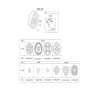 Diagram for Kia EV9 Wheel Cover - 52960DO300