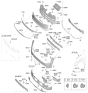 Diagram for Kia K4 Parking Assist Distance Sensor - 99310N1000SWP