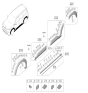 Diagram for Kia EV9 Door Moldings - 87731DO300AHV