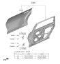 Diagram for Kia EV9 Door Hinge - 79410F6000