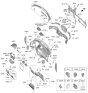 Diagram for 2025 Kia Soul Steering Column Cover - 84852K0000WK