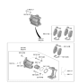Diagram for Kia Soul Brake Pad Set - 58101K0A10