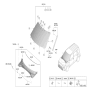Diagram for Kia Windshield - 86110K0080