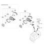 Diagram for Kia Mirror Cover - 87616K0020