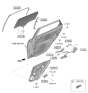 Diagram for Kia Soul Window Run - 83540K0000