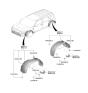 Diagram for Kia Soul Mud Flaps - 86832K0000