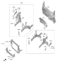 Diagram for 2025 Kia Seltos Radiator Support - 64101Q5300