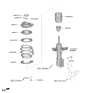 Diagram for Kia K4 Bump Stop - 54626AA000