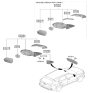 Diagram for Kia Seltos Car Mirror - 87610Q5850