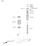 Diagram for 2024 Kia Forte Coil Spring Insulator - 55370C1100