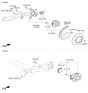 Diagram for Kia K4 Control Arm Bolt - 545612B000