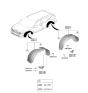 Diagram for 2025 Kia Seltos Mud Flaps - 86832Q5000