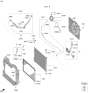 Diagram for 2024 Kia Sorento A/C Condenser Fan - 25380R5080