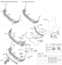 Diagram for 2025 Kia Carnival Parking Assist Distance Sensor - 99311P2500