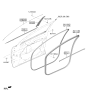 Diagram for 2024 Kia Sorento Weather Strip - 82220P2102